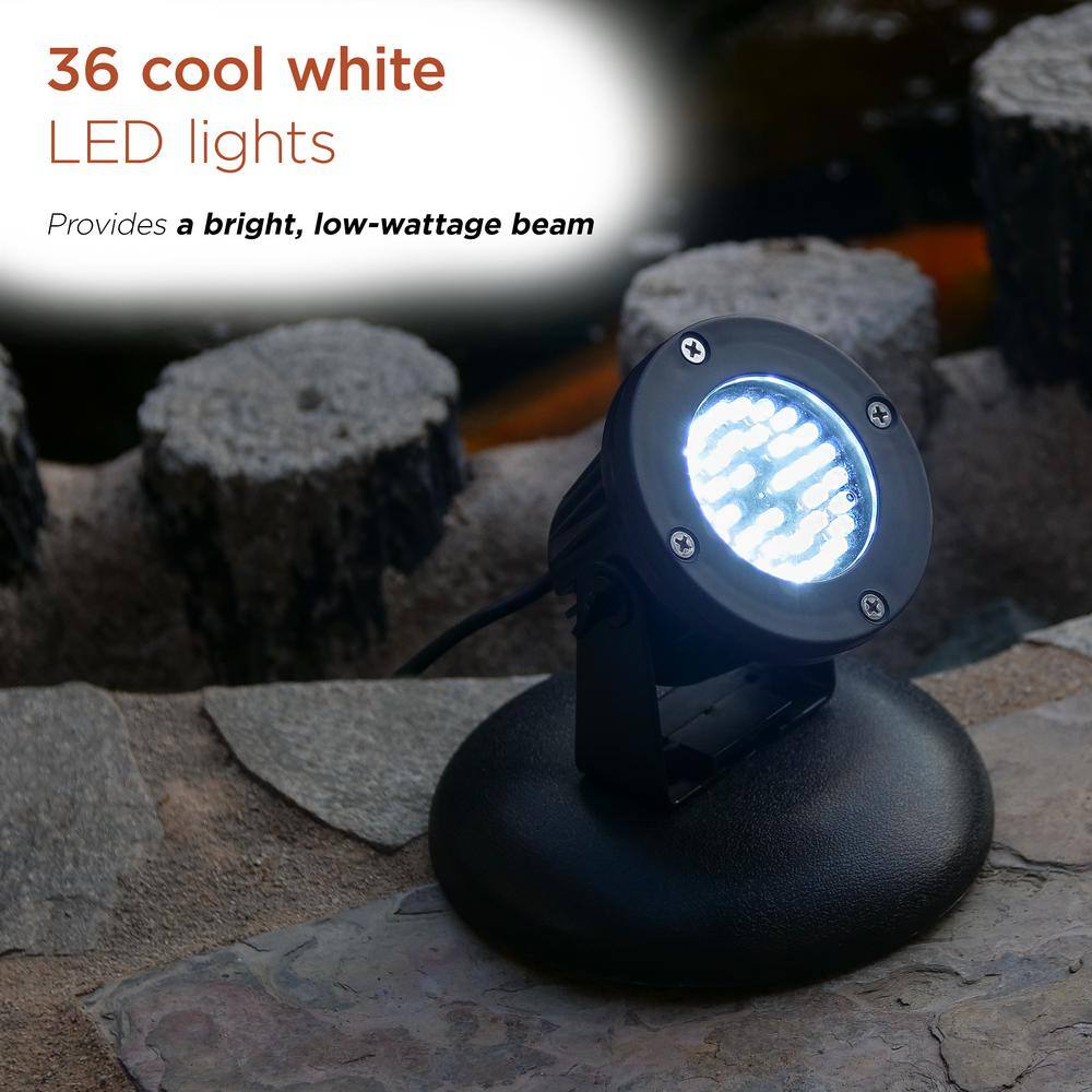 Compact Black LED Pathway Light with Transformer