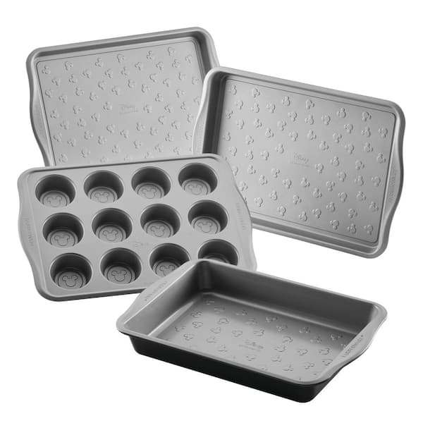 Farberware Disney Bake with Mickey Mouse 4-Piece, Black Bakeware Set