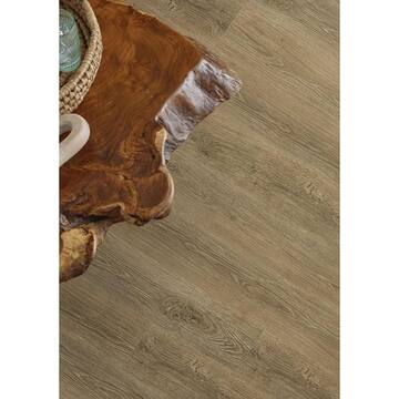 VERT HAUS Autumn Greige Oak 10 mm T x 7.4 in. x 47.2 in. Waterproof Hybrid Resilient Flooring (27 sq. ft./Case) VH103
