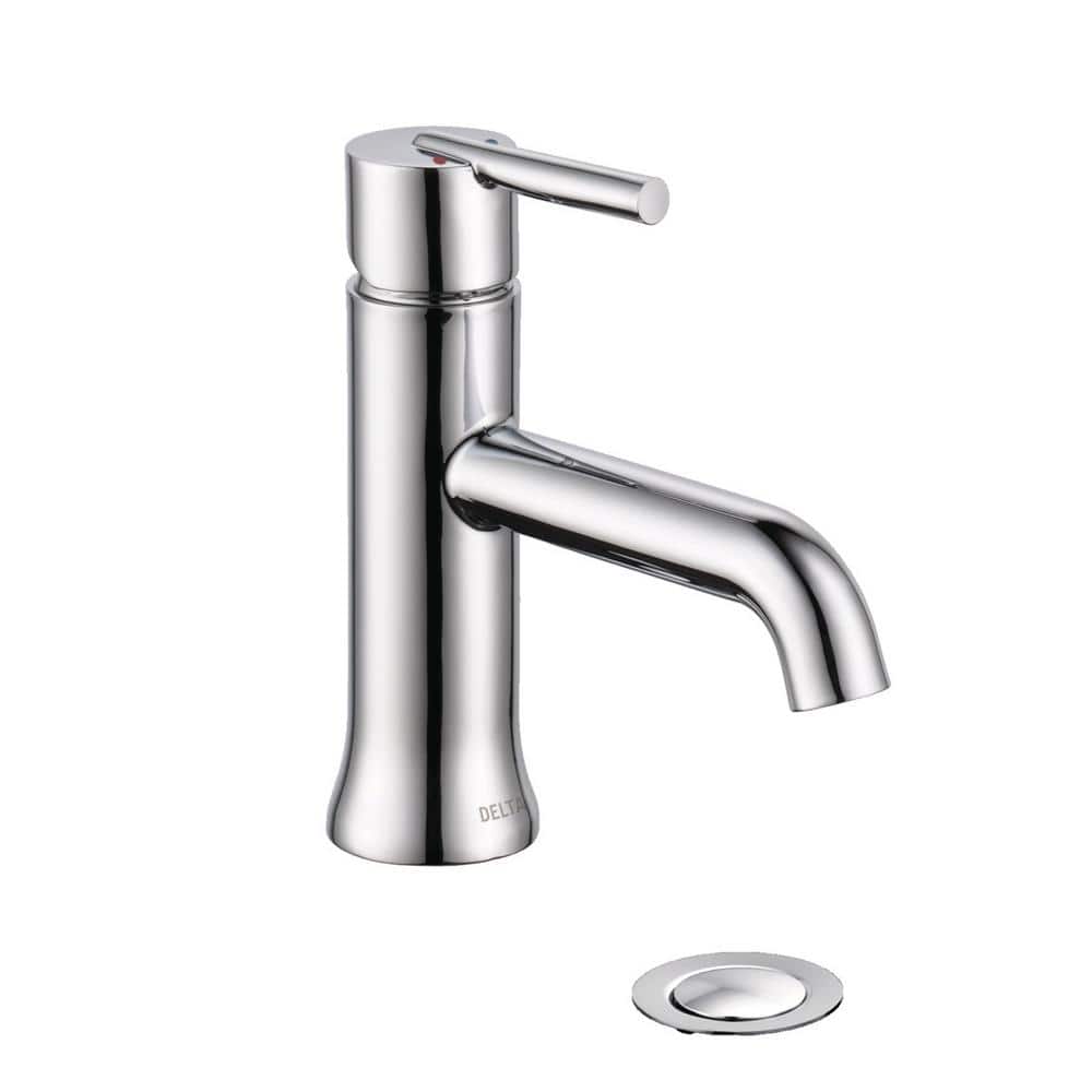 Trinsic Single Hole Bathroom Faucet with Drain Assembly, Single Handle Bathroom Sink Faucet -  Delta, 559LF-MPU