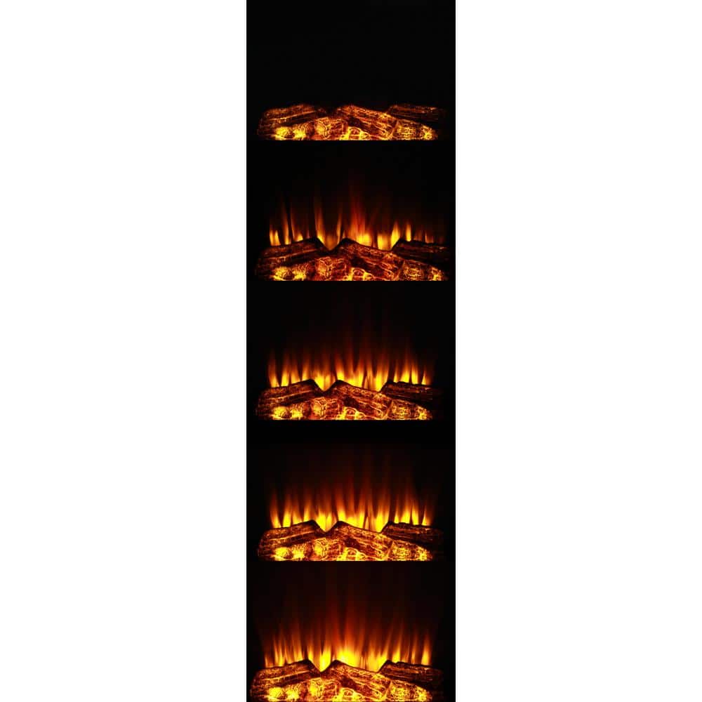 Festivo 36" Tan Faux Stone Freestanding Electric Fireplace