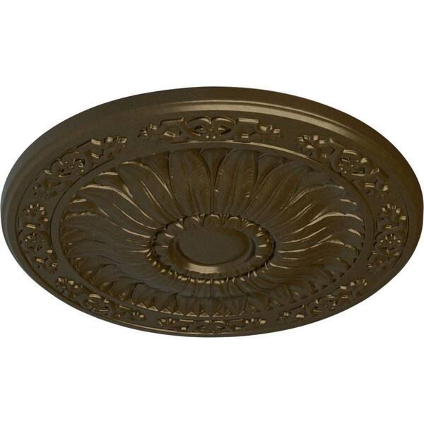 Ekena Millwork 20-1/4 x 1-1/2 Lunel Urethane Ceiling Medallion (Fits  Canopies upto 3-3/4), Brass CM20LUBRS - The Home Depot