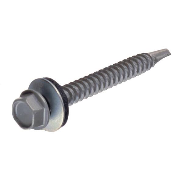 Intercorp USA #12 X 3/4 Hex Washer Self-Drilling Screws - Rubber Washer, Roofing Siding, 5/16 Drive