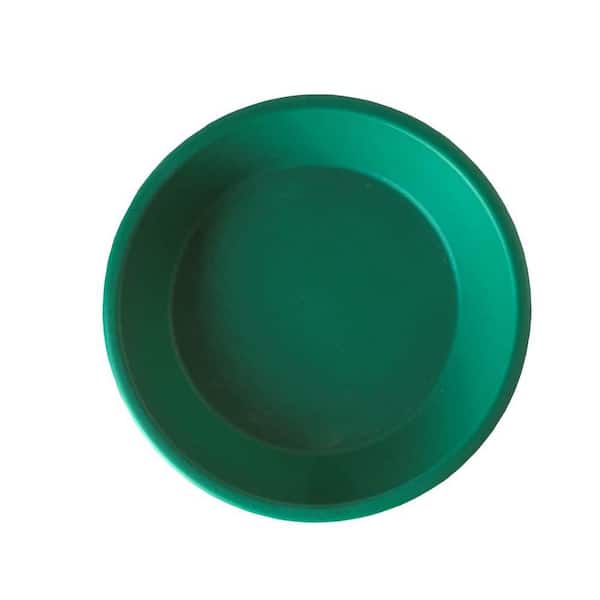 Dynamic Design Newbury 6 in. Cadmium Green Plastic Poly Saucer