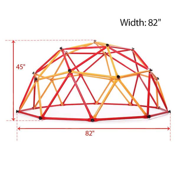 TIRAMISUBEST 82.3 in. L x 79.7 in. W x 41.3 in. H Red and