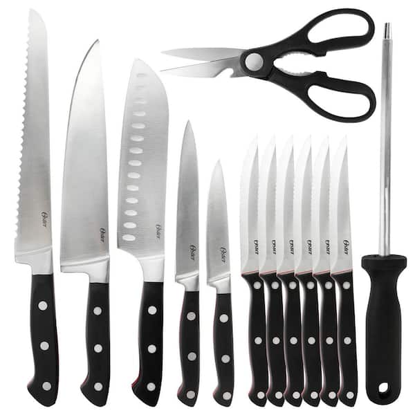 Oster Durbin 14-Pc Stainless Steel Cutlery Set with Block - 9844476