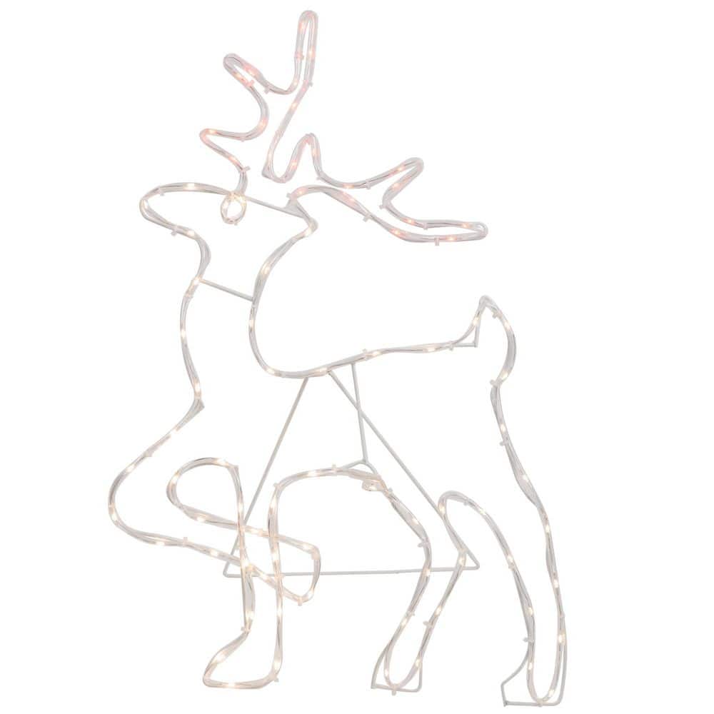 "24"" Lighted Standing Reindeer Silhouette Outdoor Christmas Decoration" price history on PriceWatchPro