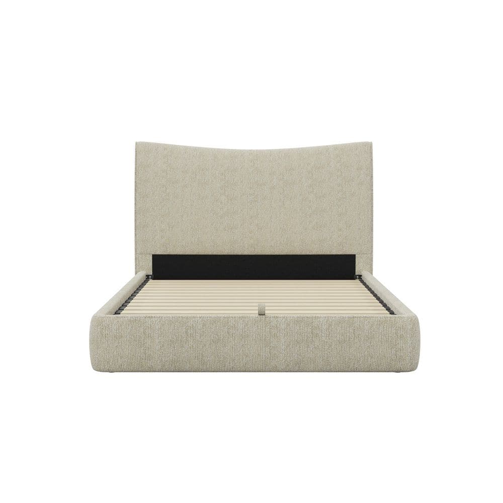 Echo Beige Wood Frame Eastern King Size Platform Bed price history on PriceWatchPro