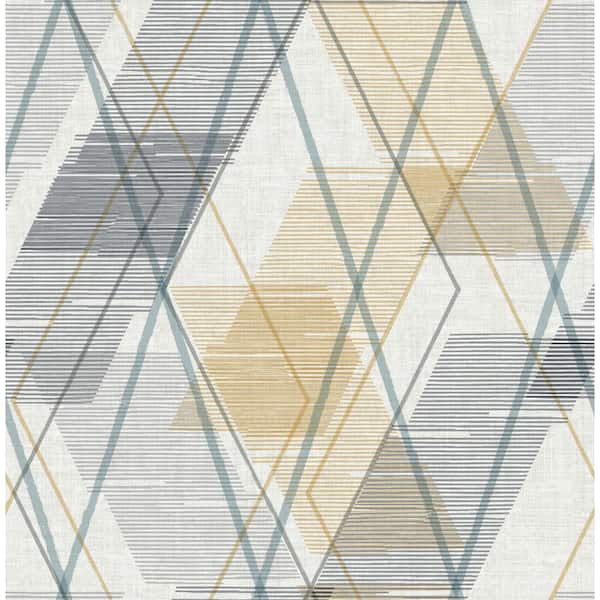 NuWallpaper Ochre Wallis Peel & Stick Wallpaper