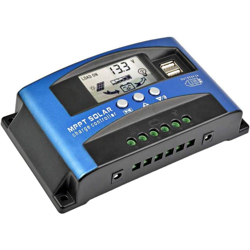 24-Volt 50-Amp MPPT Solar Charge Controller with LCD Display Dual USB and Control Modes price history on PriceWatchPro