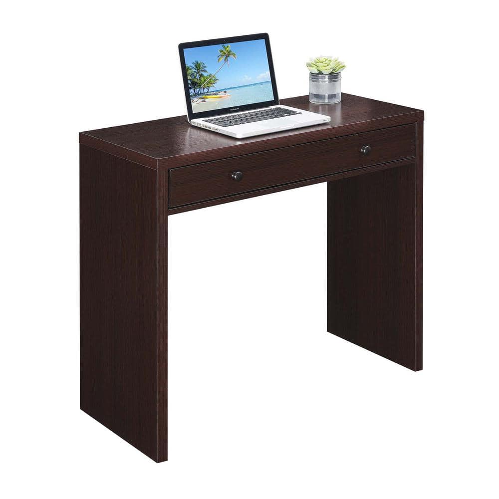 Espresso 36" Contemporary Home Office Desk with Drawer