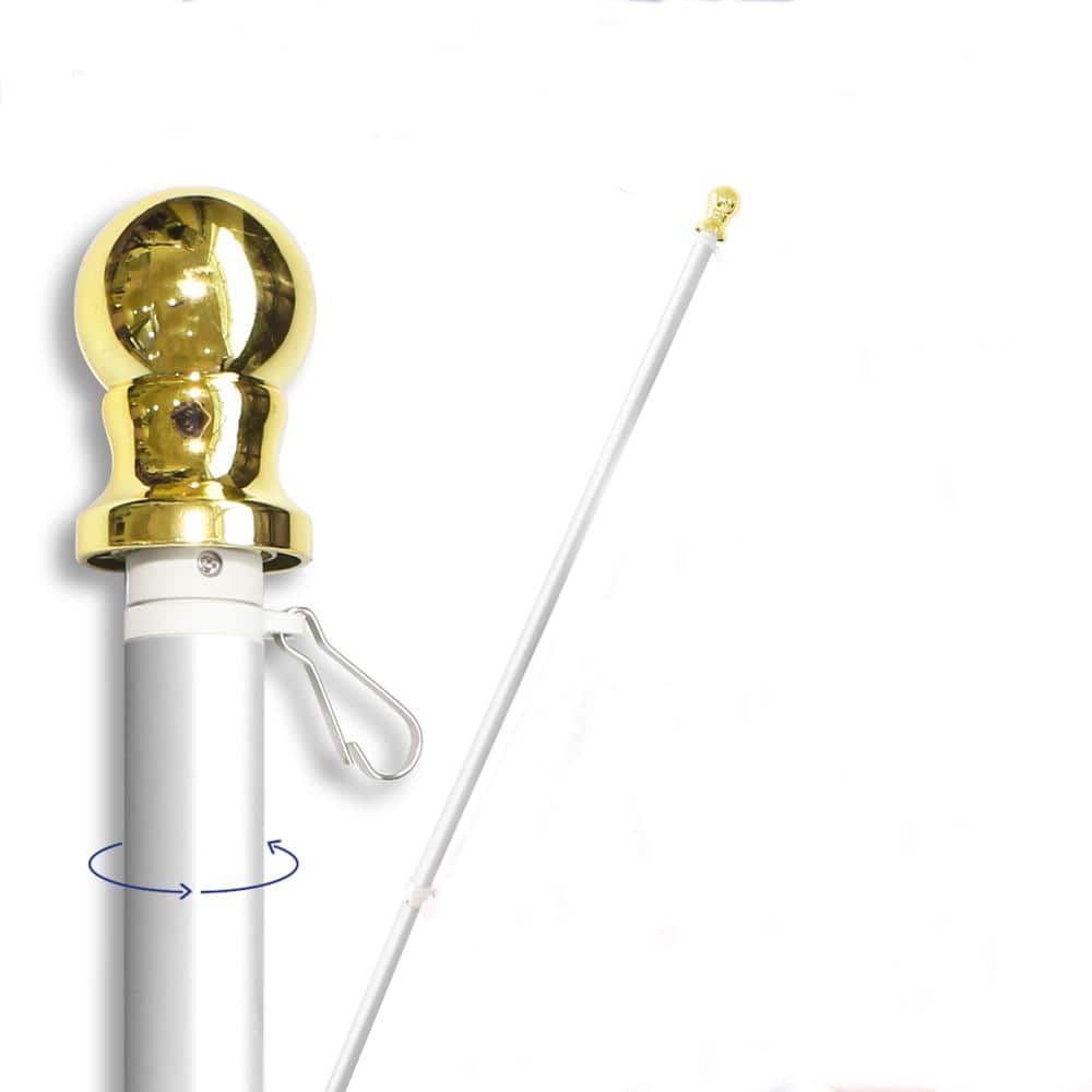 Flag Pole Rope 60Ft Flagpole Rope 5/16” Diameter with 2 Packs Zinc Alloy  Swivel