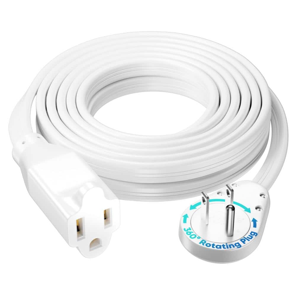15 ft. 14/3 Medium/Heavy Duty Indoor 360 Rotating Plug Low Profile Power Strip, 15 Amps, White price history on PriceWatchPro