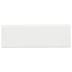 Restore Bright White 2 in. x 6 in. Ceramic Bullnose Trim Tile (2.4 sq. ft./case)