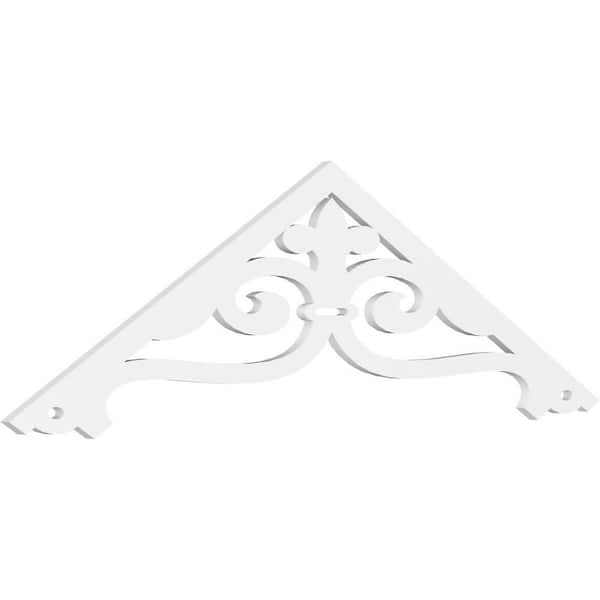 Ekena Millwork Finley 1 in. D x 21 in. W x 72 in. L Signature Urethane Gable Pediment