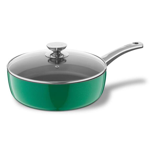 Berndes Specials Color 11 in. Saute Pan with Lid in Green