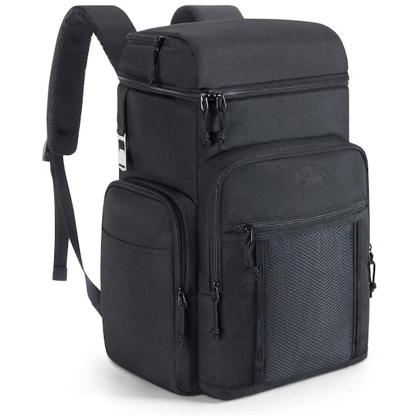 Deluxe Equipped 4-Person Picnic Backpack in Navy and Trellis