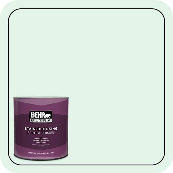 BEHR ULTRA 1 qt. #470A-1 Window Pane Extra Durable Eggshell Enamel Interior Paint & Primer