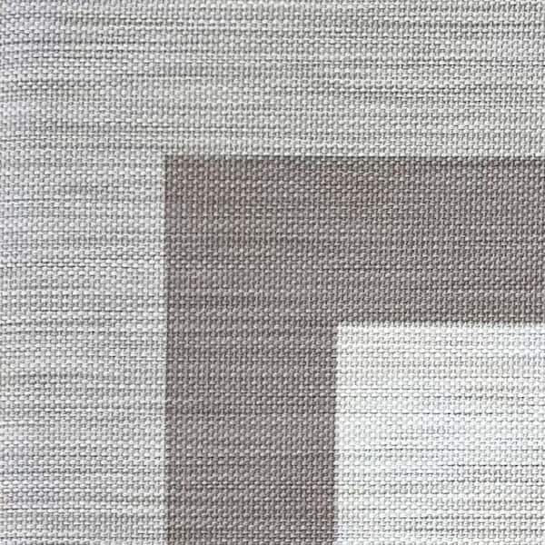 Alpine Grey Woven Vinyl Home Kitchen Mat Waterproof Area Rug for Indoor/Outdoor 24 in. x 36 in.