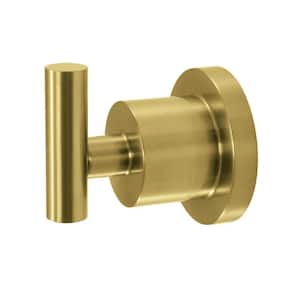 Concord J-Hook Single Robe in Brushed Brass