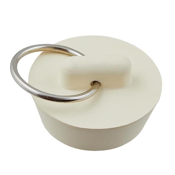 Do it 1-1/2 In. to 2 In. White Rubber Bathtub Drain Stopper