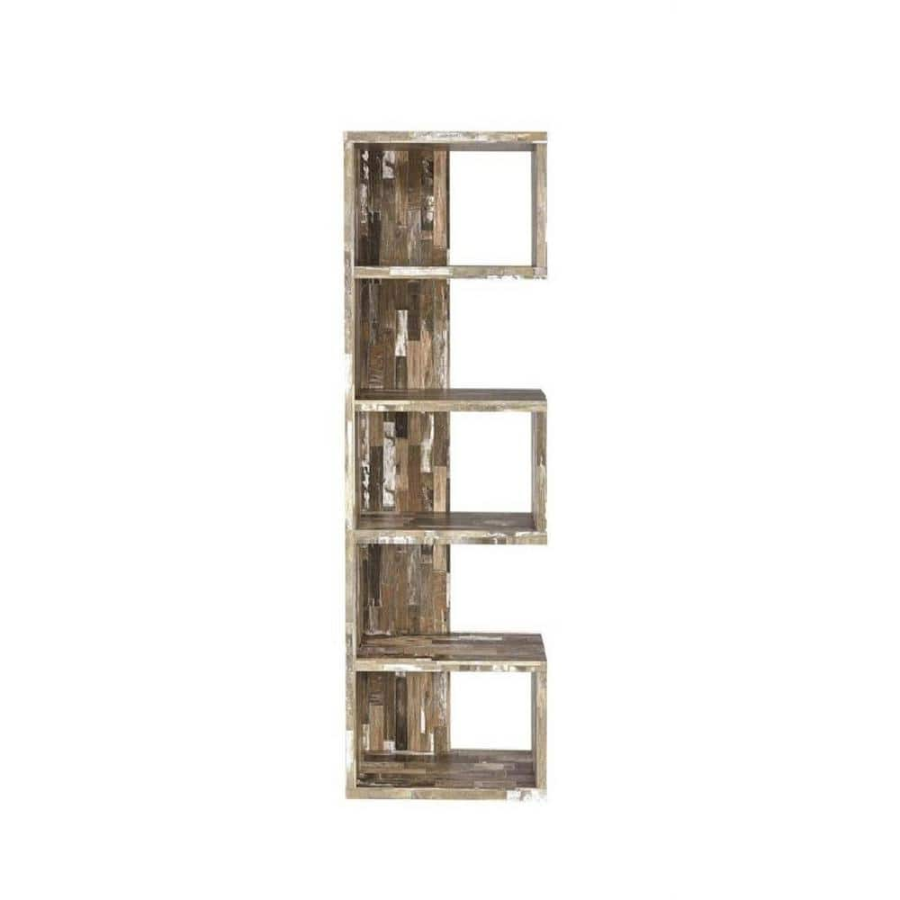 Thorndale Reclaimed Wood Open Bookcase with Drawers