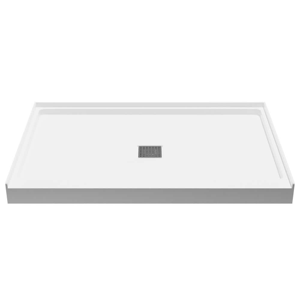 Alexander Base Series 48 in. L x 32 in. W Alcove Shower Shower Pan Base wit