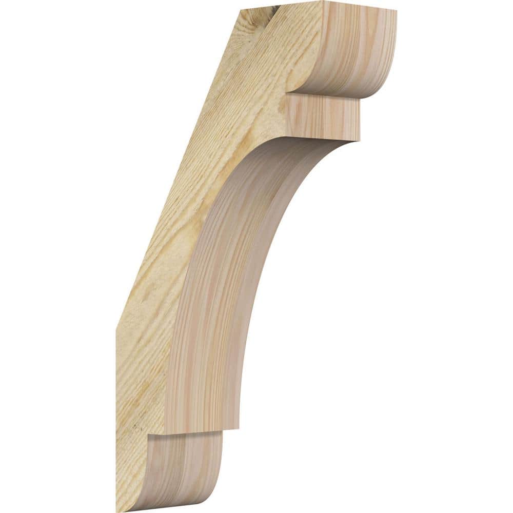 Ekena Millwork 4"W x 10"D x 18"H Olympic Rough Sawn Knee Brace, Douglas Fir