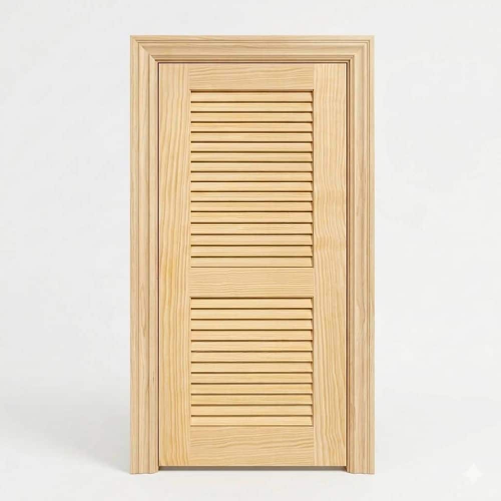 Kimberly Bay 80 in. H x 32 in. W Unfinished Plantation Louver