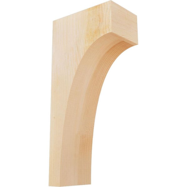 Ekena Millwork 6 in. x 10 in. x 22 in. Douglas Fir Huntington Rough Sawn Corbel