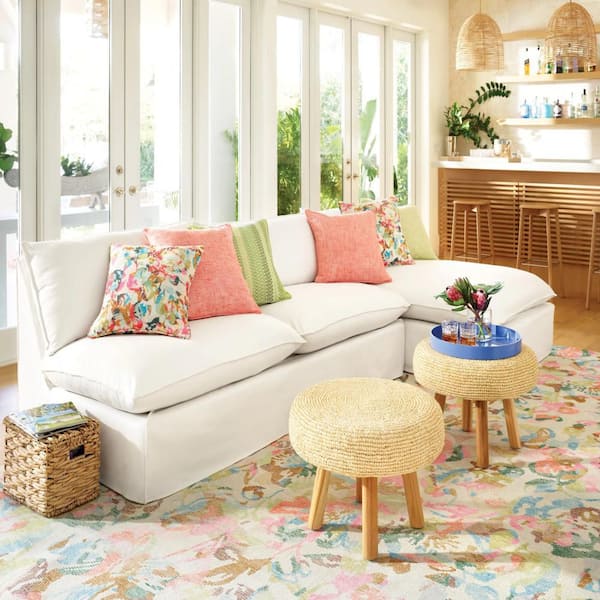 Bloom Hand Tufted Wool Multi 5 ft. x 8 ft. Indoor Area Rug