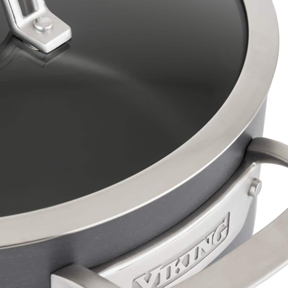 Viking 10-Piece Hard Anodized Nonstick Cookware Set with Glass Lids