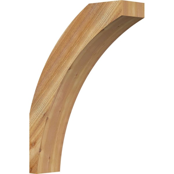 Ekena Millwork 6"W x 22"D x 30"H Thorton Rough Sawn Knee Brace, Western Red Cedar