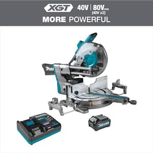 40V max XGT Brushless Cordless 12 in. Dual-Bevel Sliding Compound Miter Saw Kit, AWS Capable (4.0Ah)