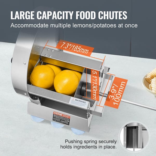 VEVOR Manual Vegetable Fruit Slicer 0 to 0.5 in. Thickness VEVOR Manual Vegetable Fruit Slicer 0 to 0.5 in. Thickness