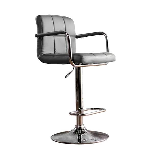 William's Home Furnishing Corfu 26 in. Contemporary Style Bar Gray