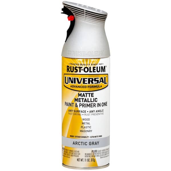 Rust-Oleum Universal 11 oz. All Surface Metallic Arctic Gray Spray