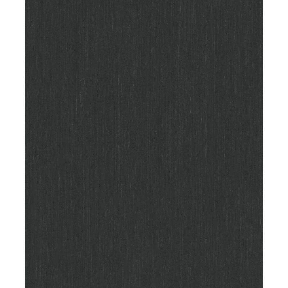 Fine Silk Black Metallic Hue Design Vinyl on Non-Woven Non-Pasted Wallpaper