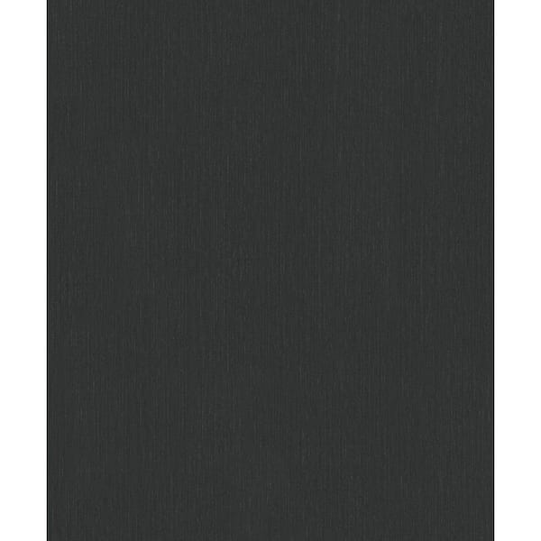 Unbranded Fine Silk Black Metallic Hue Design Vinyl on Non-Woven Non-Pasted Wallpaper Roll