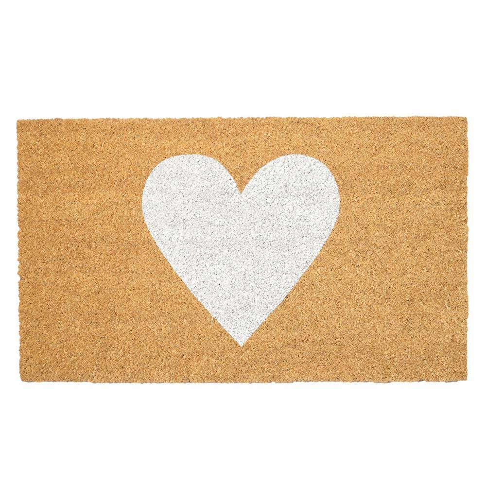"White Heart Doormat, 17"" x 29""" price history on PriceWatchPro