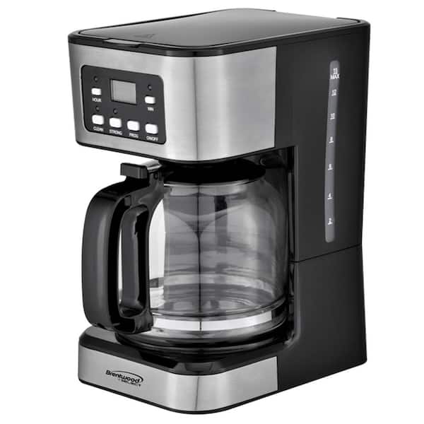 12 Cup Digital Coffee Maker in Black