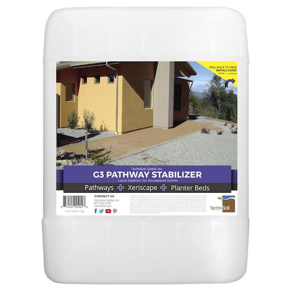 TechniSoil 5-Gal Pathway Stabilizer Bottle Outdoor Home Landscape Patio Yard New 