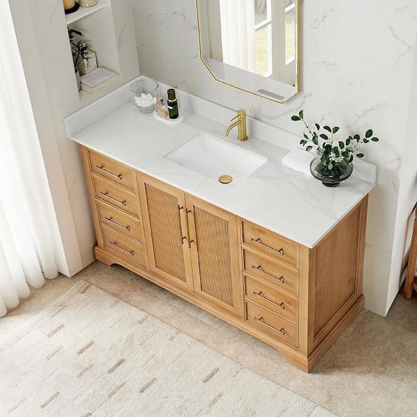 ROSWELL Tokyo 60 in. W. x 22 in. D x 44 in. H Single Bath Vanity