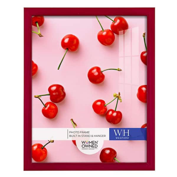 Wexford Home Woodgrain 11 in. x 14 in. Cherry Red Picture Frame