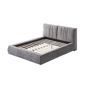 Gray Wood Frame Queen Panel Bed