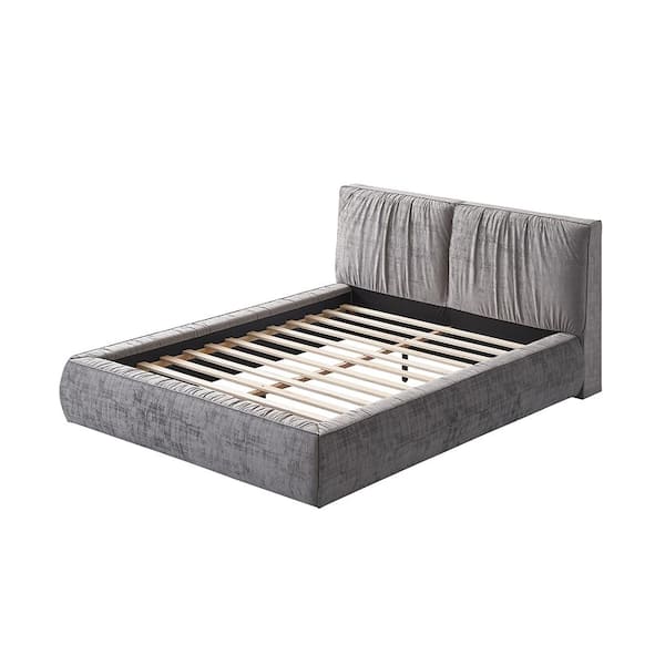 Acme Furniture Gray Wood Frame Queen Panel Bed