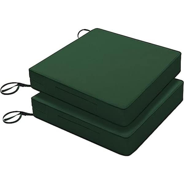 Patio Chair Cushion 19 in. x 19 in. Waterproof Outdoor Seat Cushions, Throw Pillow