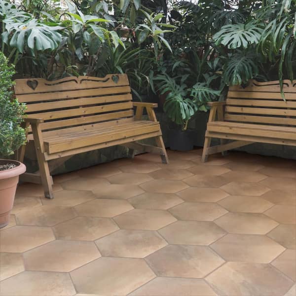 Americana Boston Hex East 14 in. x 16 in. Porcelain Floor and Wall Tile (11.07 sq. ft. /Case)