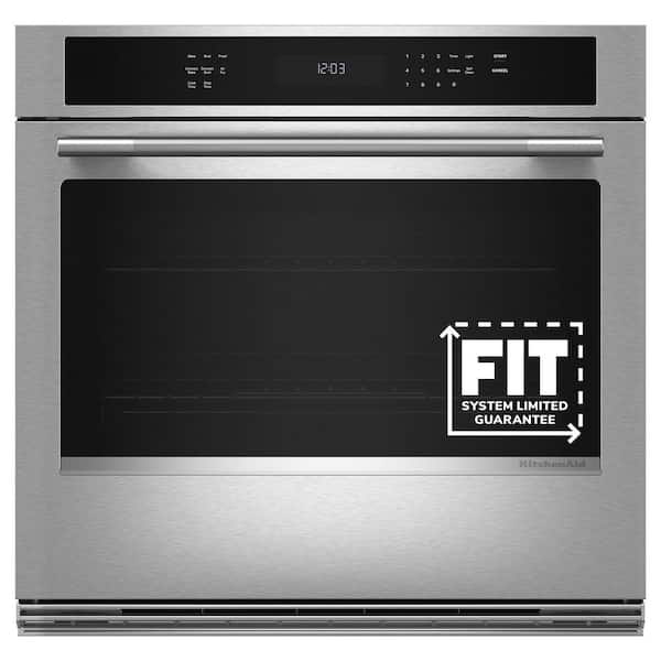 30 in. Single Electric Wall Oven with Air Fry Mode in PrintShield Stainless
