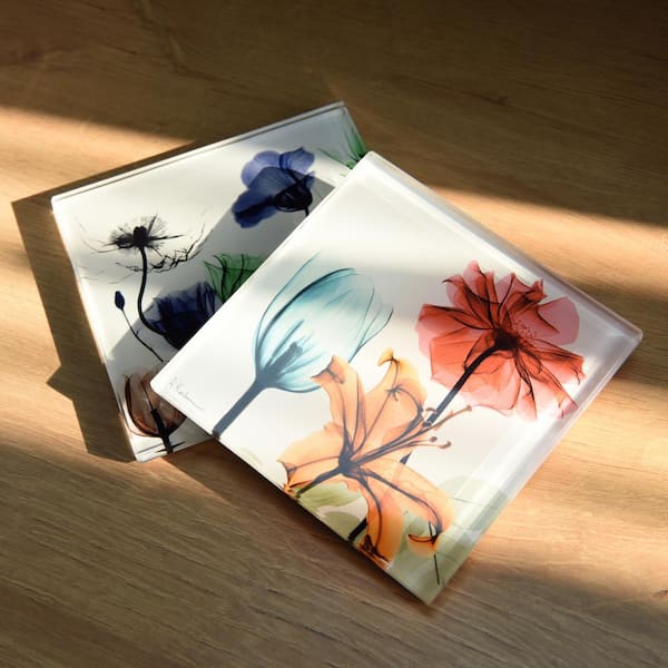 Mark and Graham - Spring 2019 - Single Letter Acrylic Coaster, Set of 4,  Blush